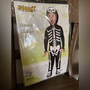 Spirit Skeleton Kids Costume - Black and White